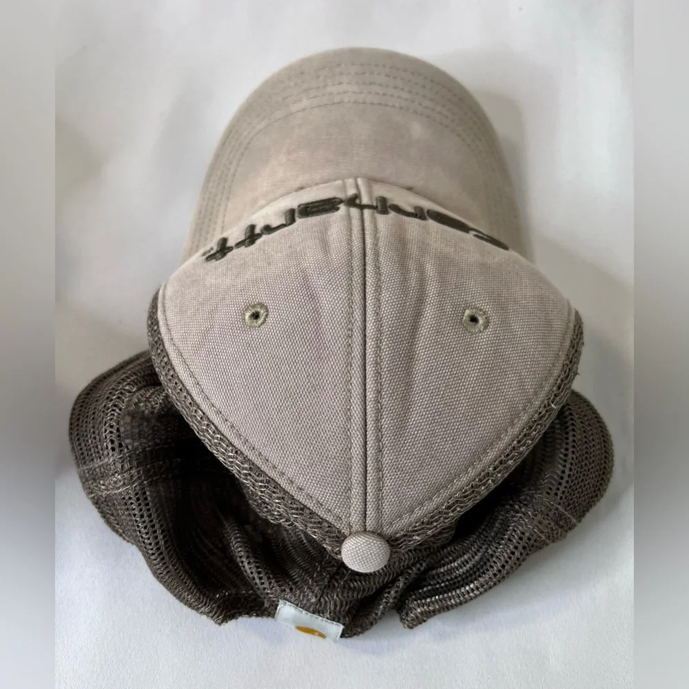 Carhartt Brown Snapback Trucker‎ Mesh Back Adult Unisex Hat Cap Adjustable